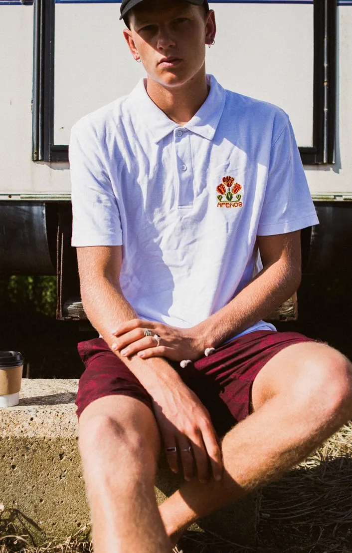 Afends Mens Plaque - Short Sleeve Polo Shirt