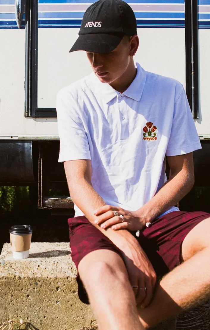 Afends Mens Plaque - Short Sleeve Polo Shirt