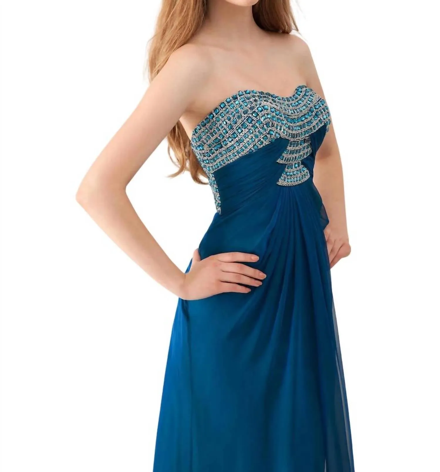 Angela & Alison - Chiffon Skirt Prom Dress