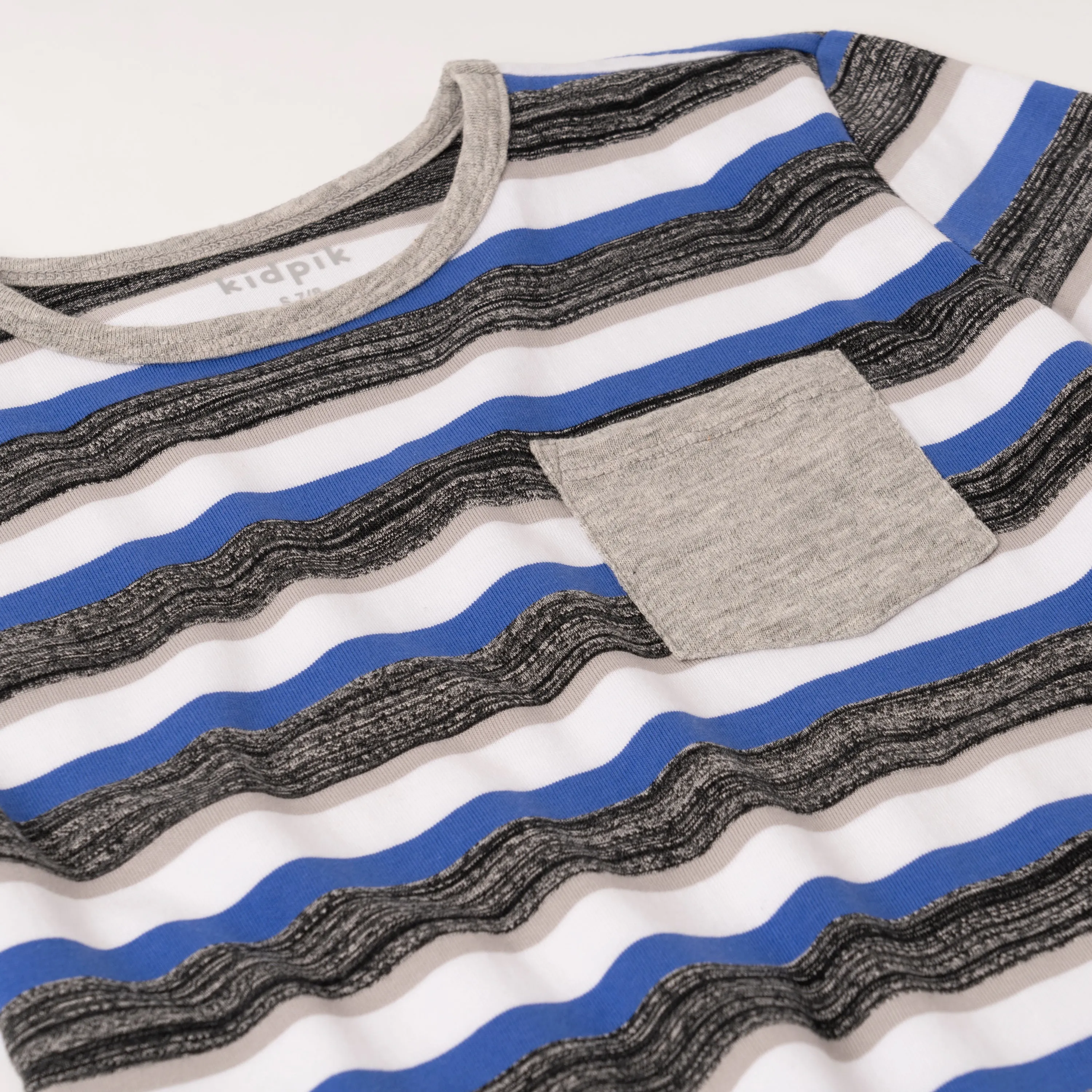 Brushstroke Stripe Pocket Tee