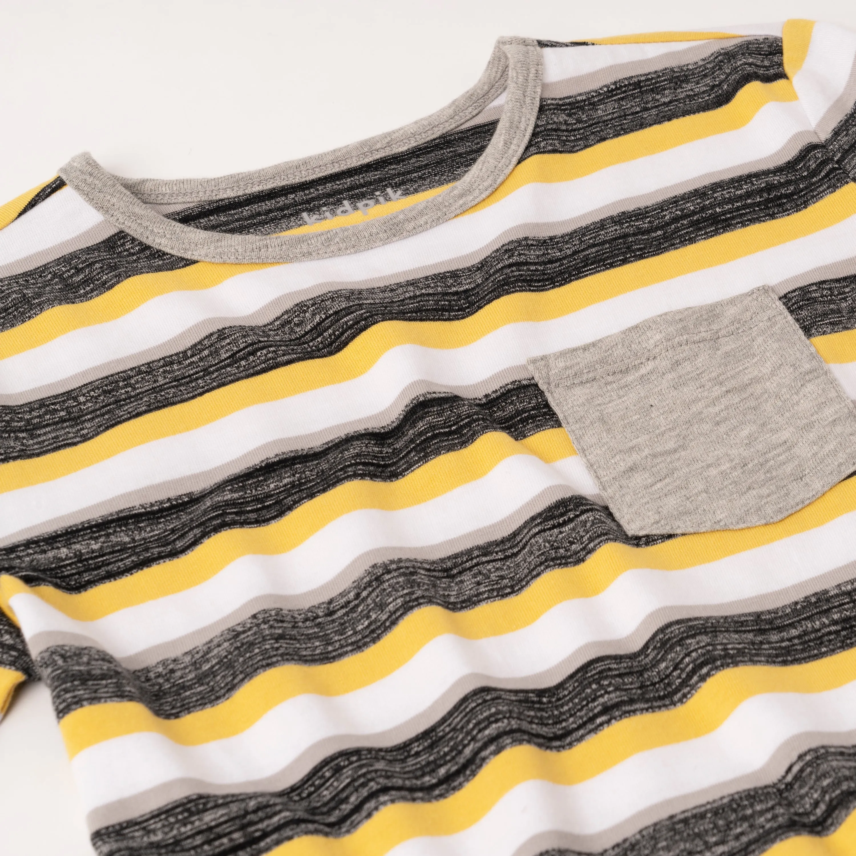 Brushstroke Stripe Pocket Tee