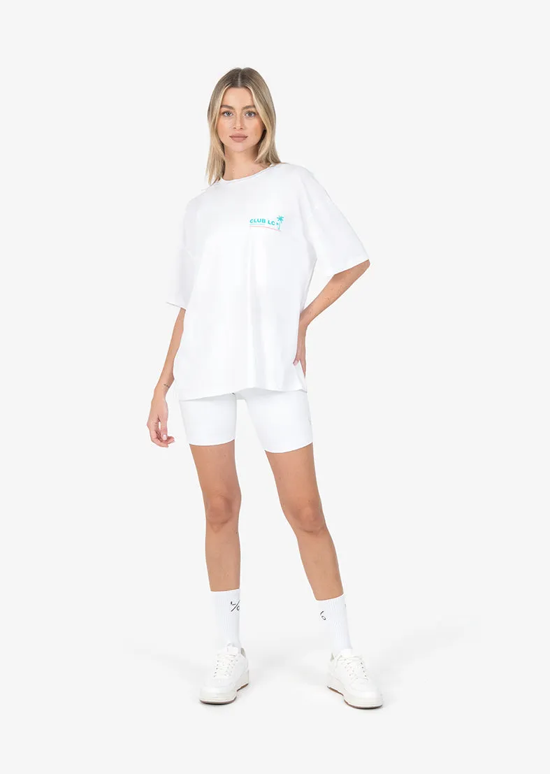 Club LC Vintage Relaxed Graphic Tee White
