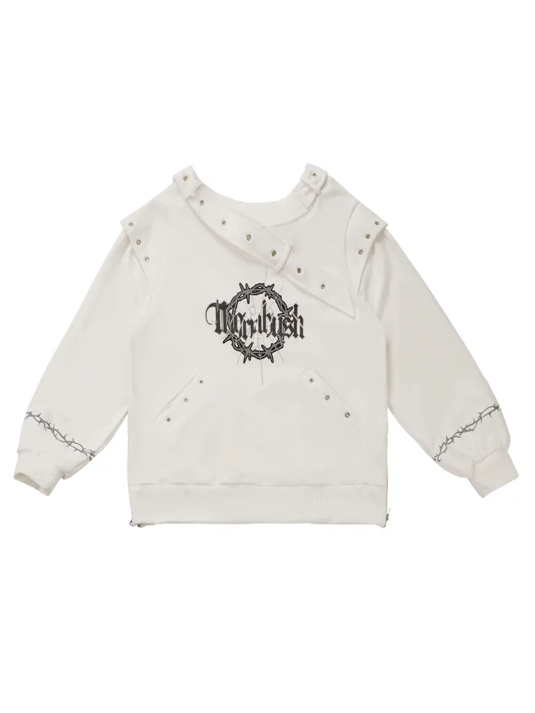 Dark Soon Print Design Sweat Suit Eyelet Trainer   Lace Elegula Skirt