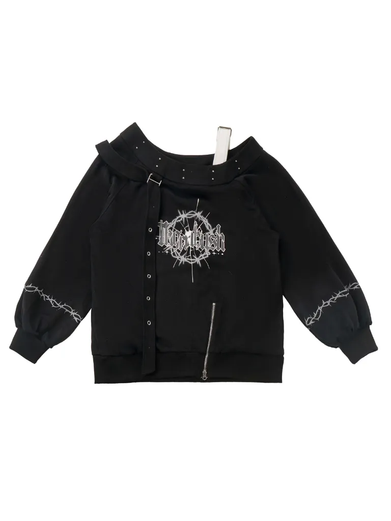 Dark Soon Print Design Sweat Suit Eyelet Trainer   Lace Elegula Skirt