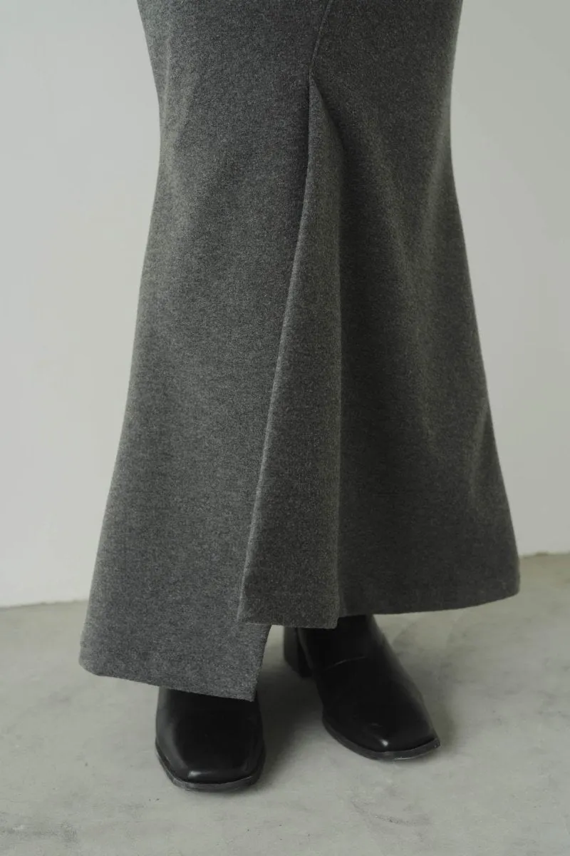 front zip mermaid skirt/2color