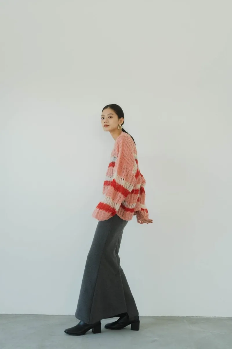 front zip mermaid skirt/2color