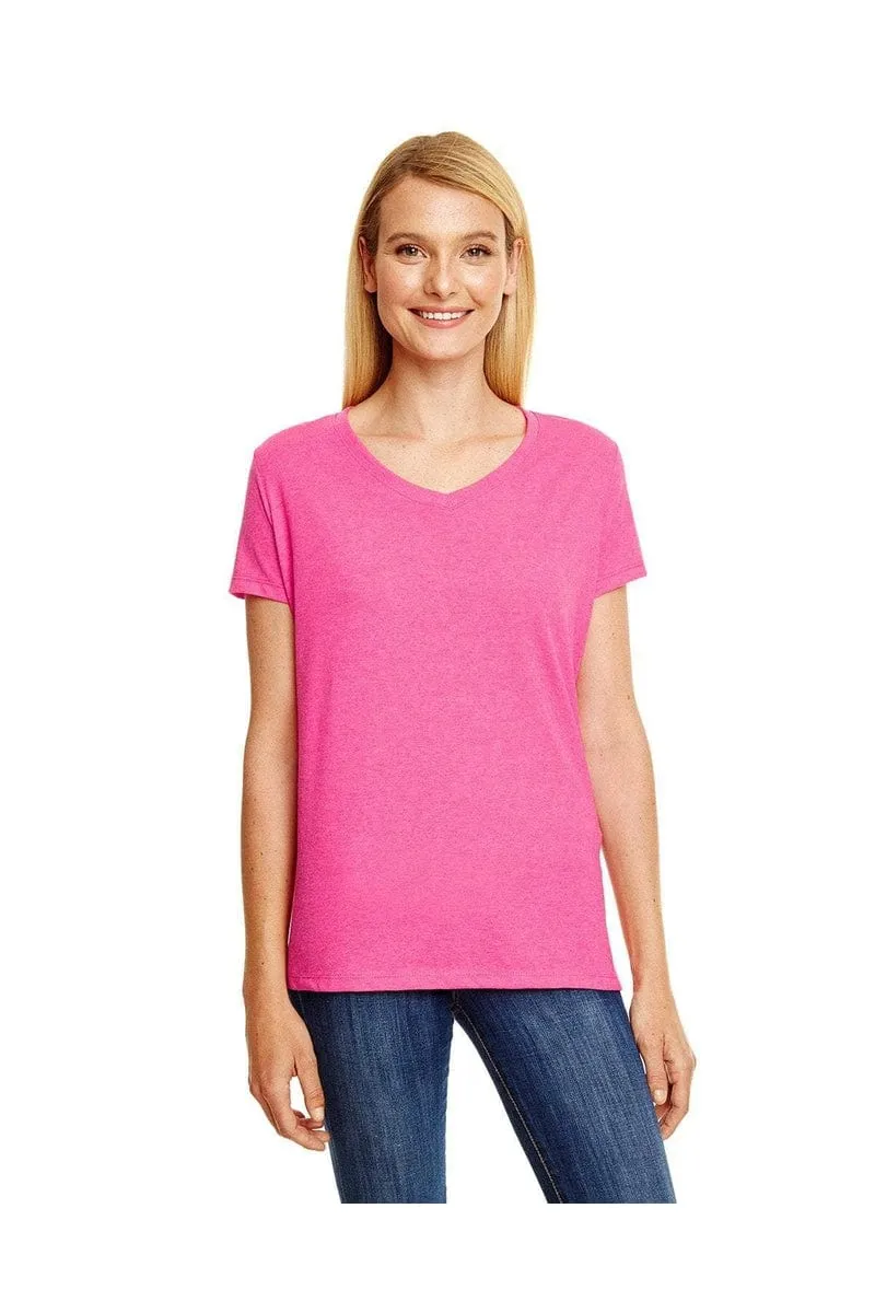 Hanes 42VT: Ladies' X-Temp® Triblend V-Neck T-Shirt