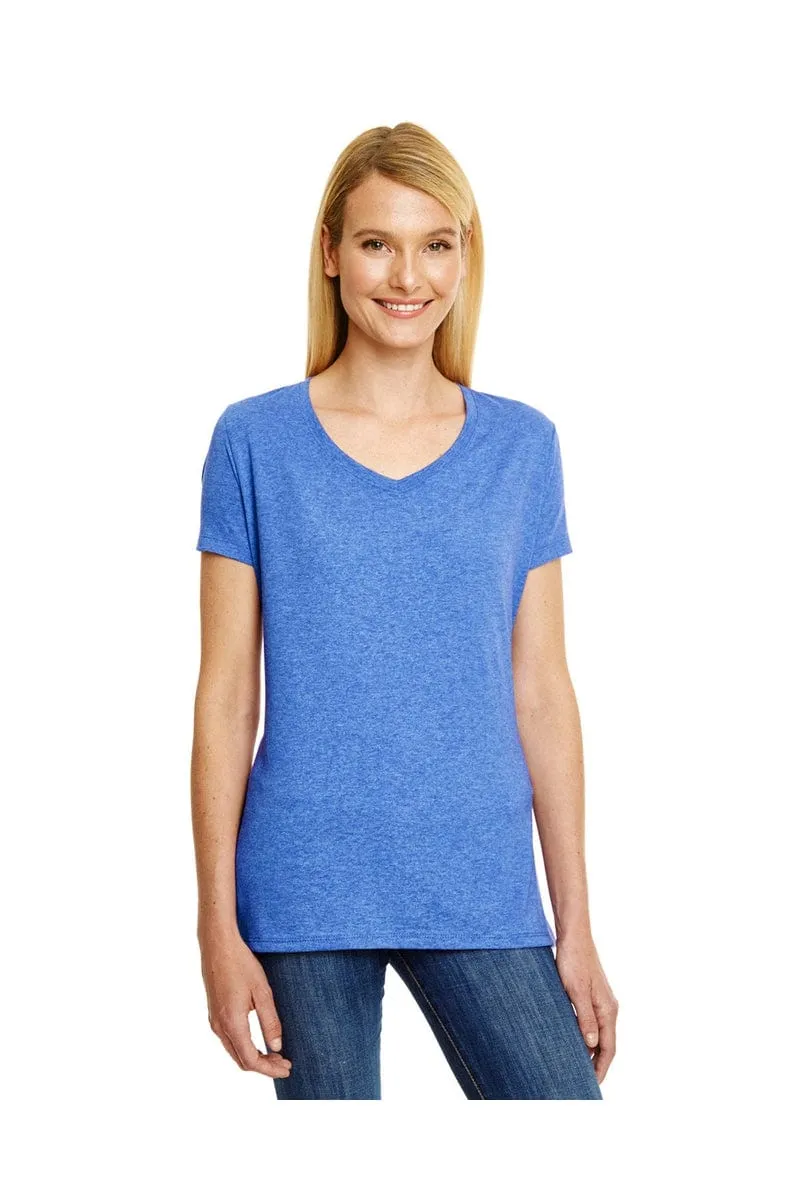 Hanes 42VT: Ladies' X-Temp® Triblend V-Neck T-Shirt
