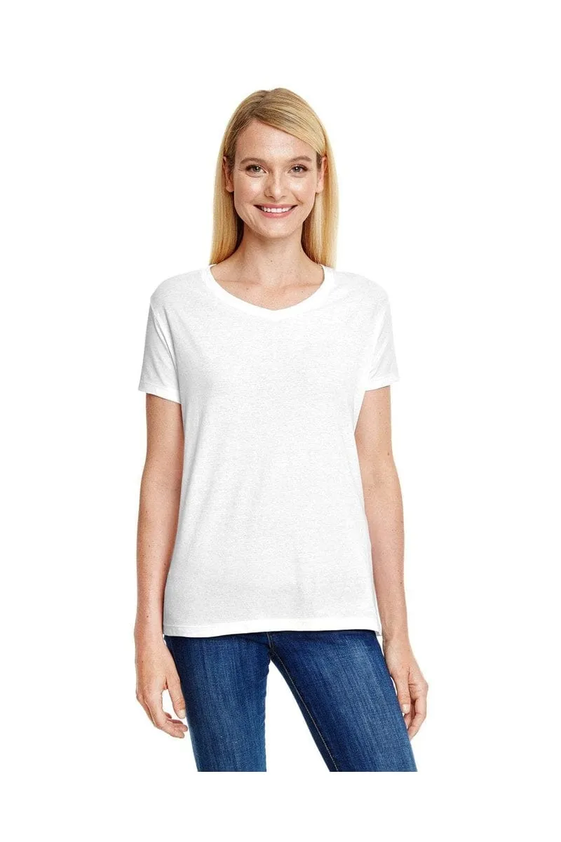 Hanes 42VT: Ladies' X-Temp® Triblend V-Neck T-Shirt