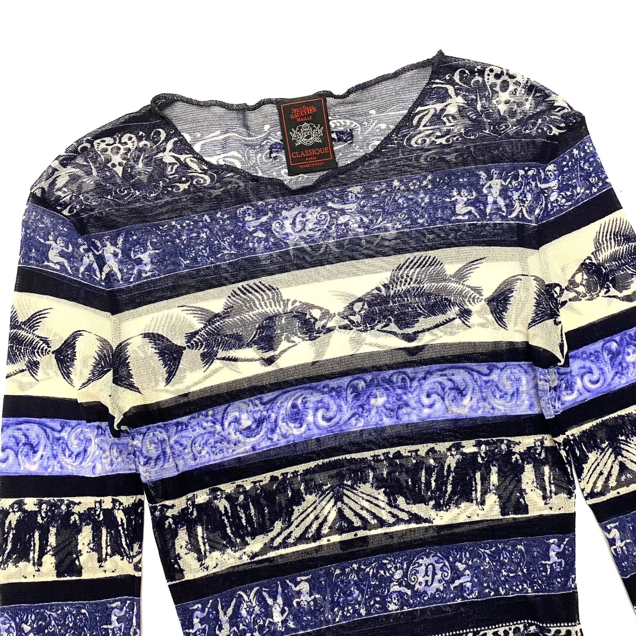 Jean Paul Gaultier Fish Mesh Skirt Set