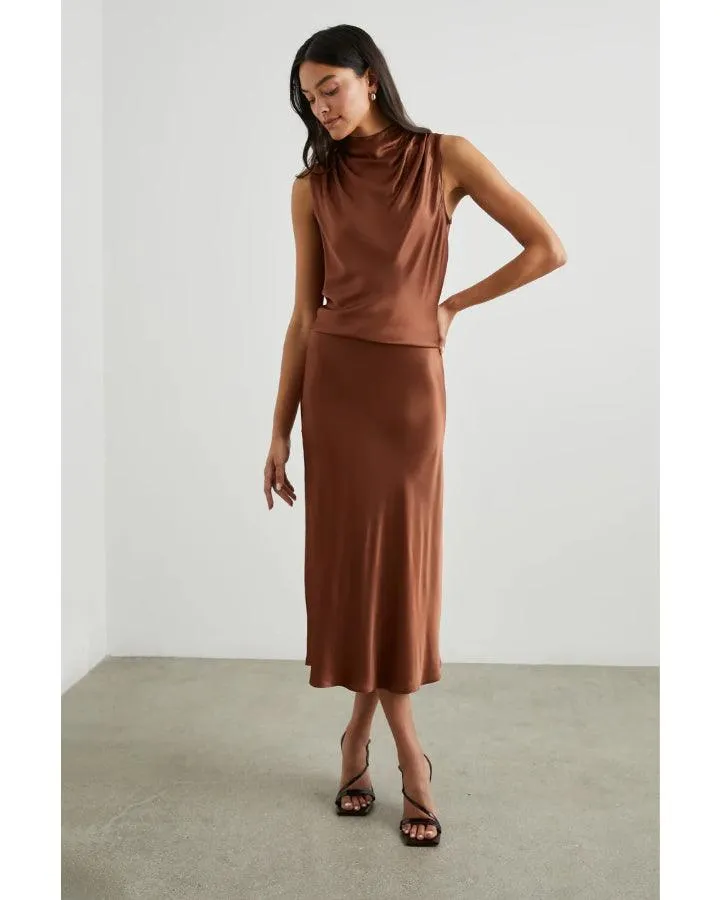 Kaleen Satin Crepe Tank Top