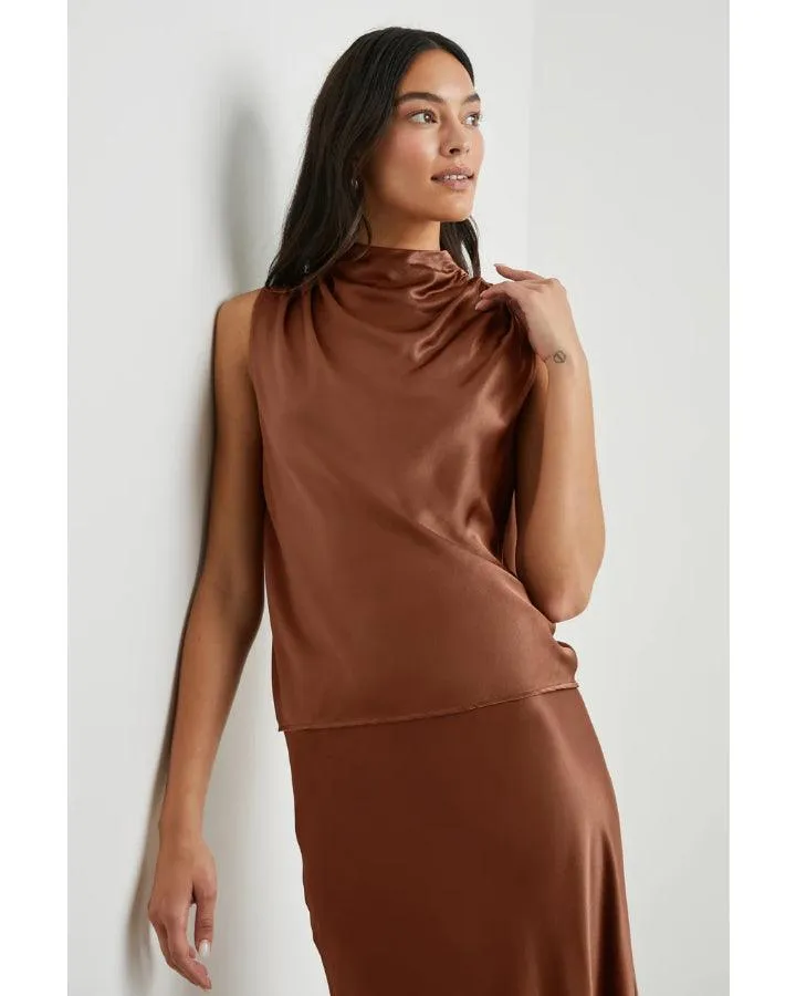 Kaleen Satin Crepe Tank Top