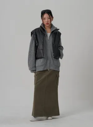 Mermaid Pocket Long Skirt CN03