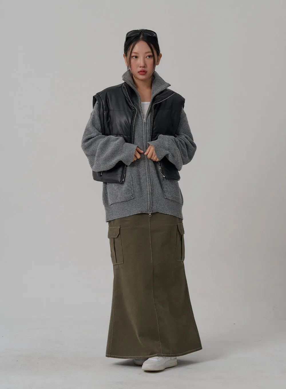 Mermaid Pocket Long Skirt CN03