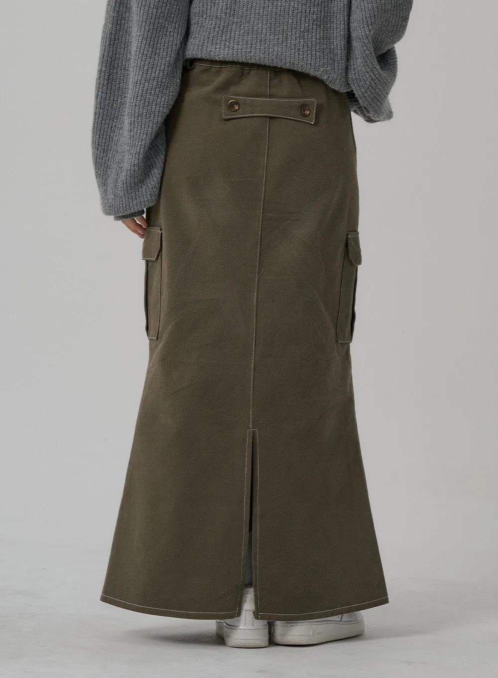 Mermaid Pocket Long Skirt CN03