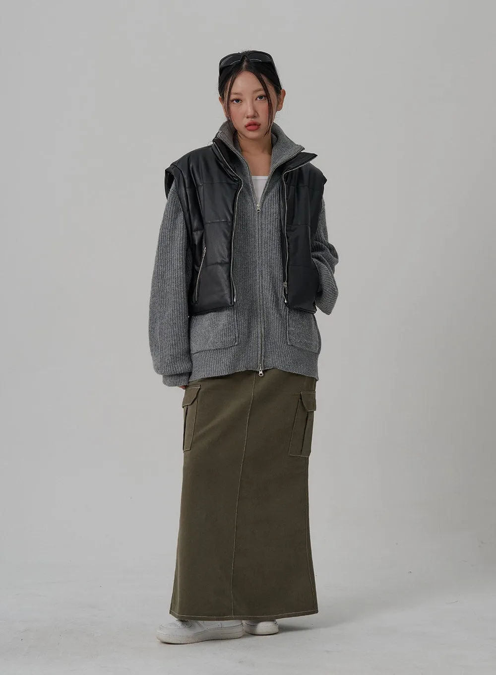 Mermaid Pocket Long Skirt CN03