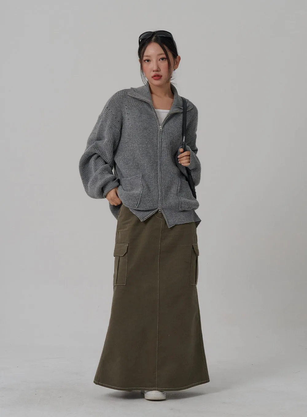 Mermaid Pocket Long Skirt CN03