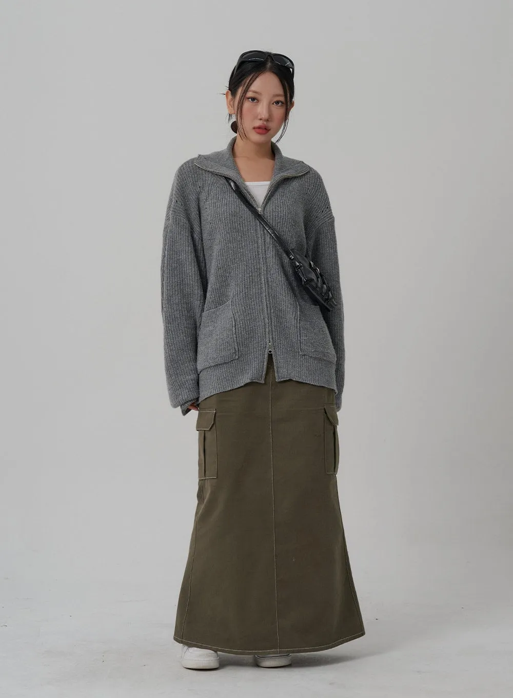 Mermaid Pocket Long Skirt CN03