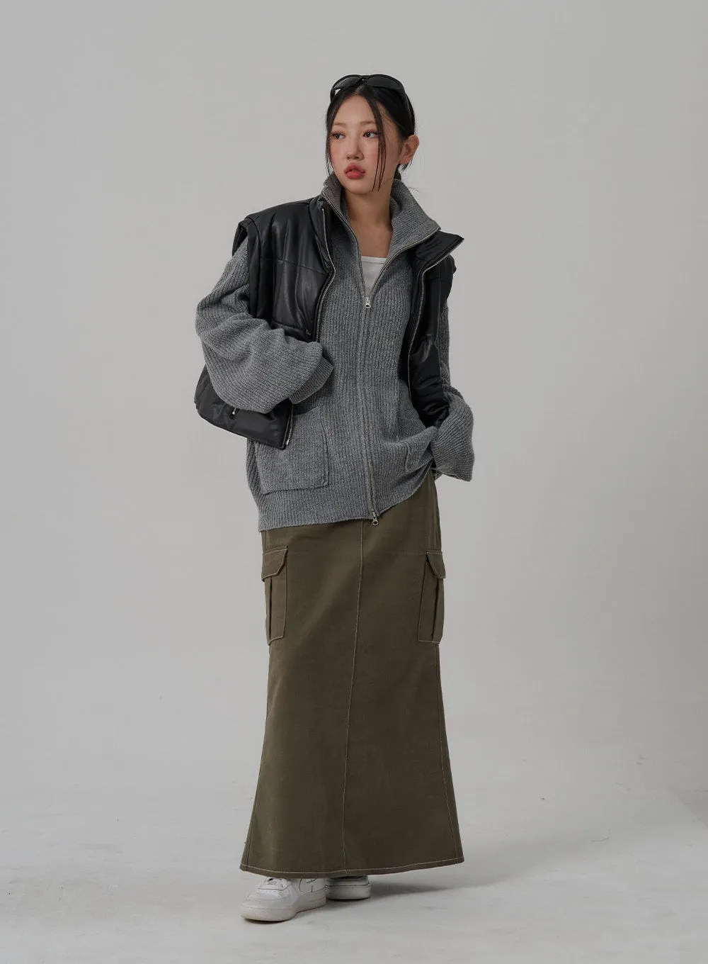 Mermaid Pocket Long Skirt CN03