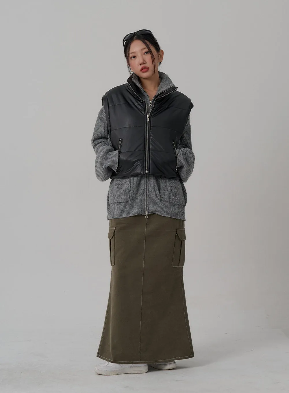 Mermaid Pocket Long Skirt CN03