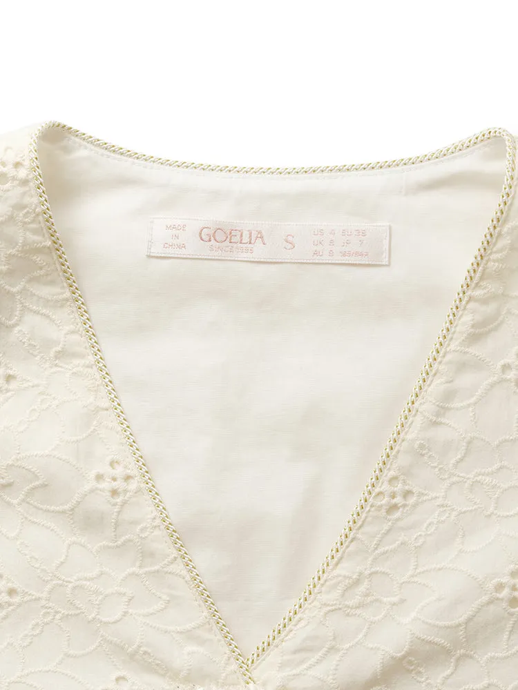 New Chinese-Style Embroidered Top And Shorts Two-Piece Set