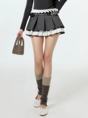 Rise Pleats Lace Skirt Millennia Low