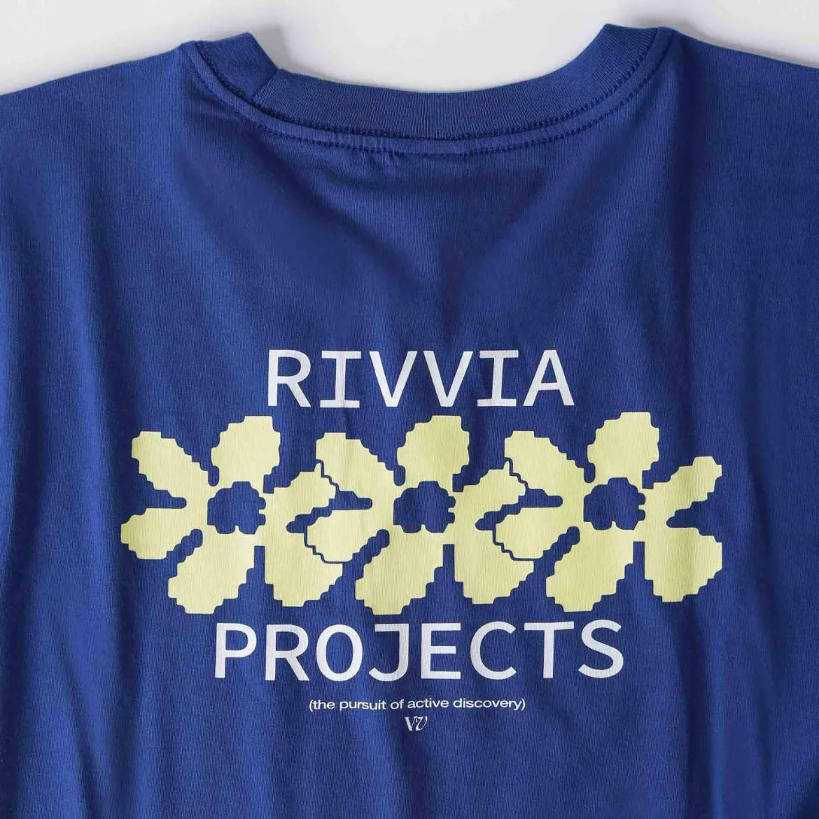 Rivvia Projects | DIGI FLOWER T-SHIRT | DEEP BLUE