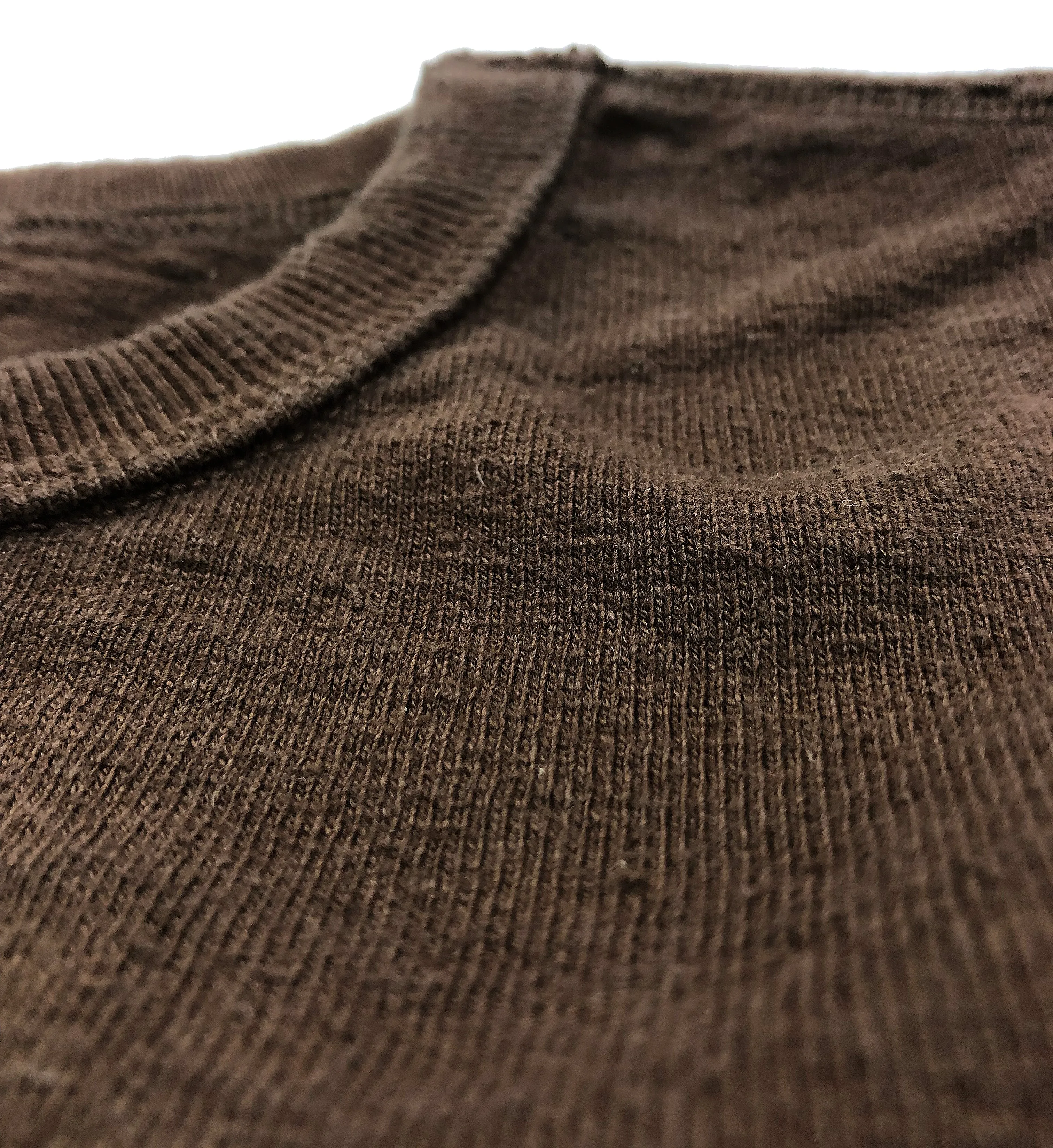 Samurai Jeans Plain T-shirt Men's Super Heavy Short Sleeve Natural Japanese Cotton Crew Slub Tee SJST-SC01 Dark Chestnut Color