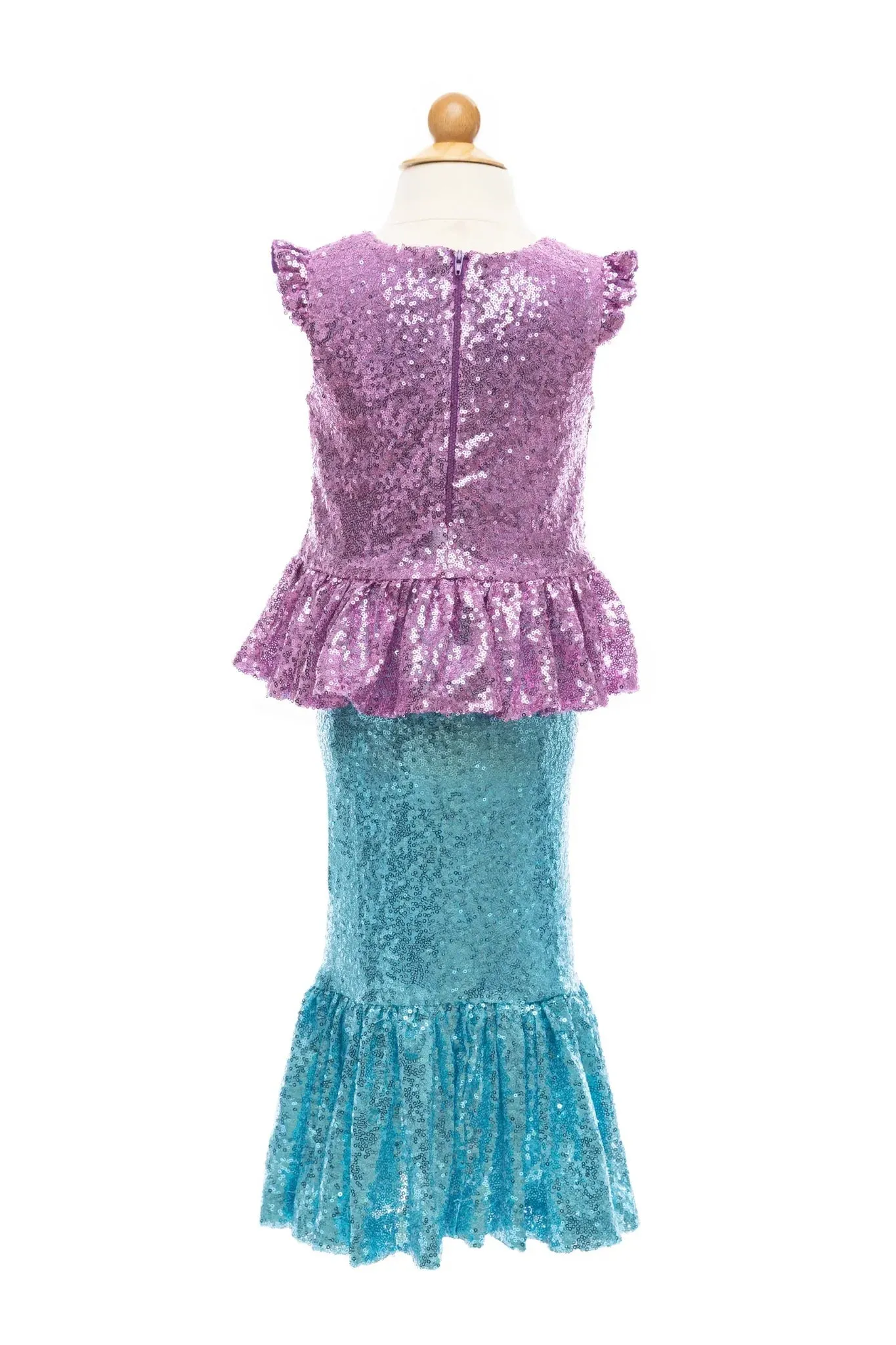 Sequins Sparkle Mermaid Top & Skirt Set *