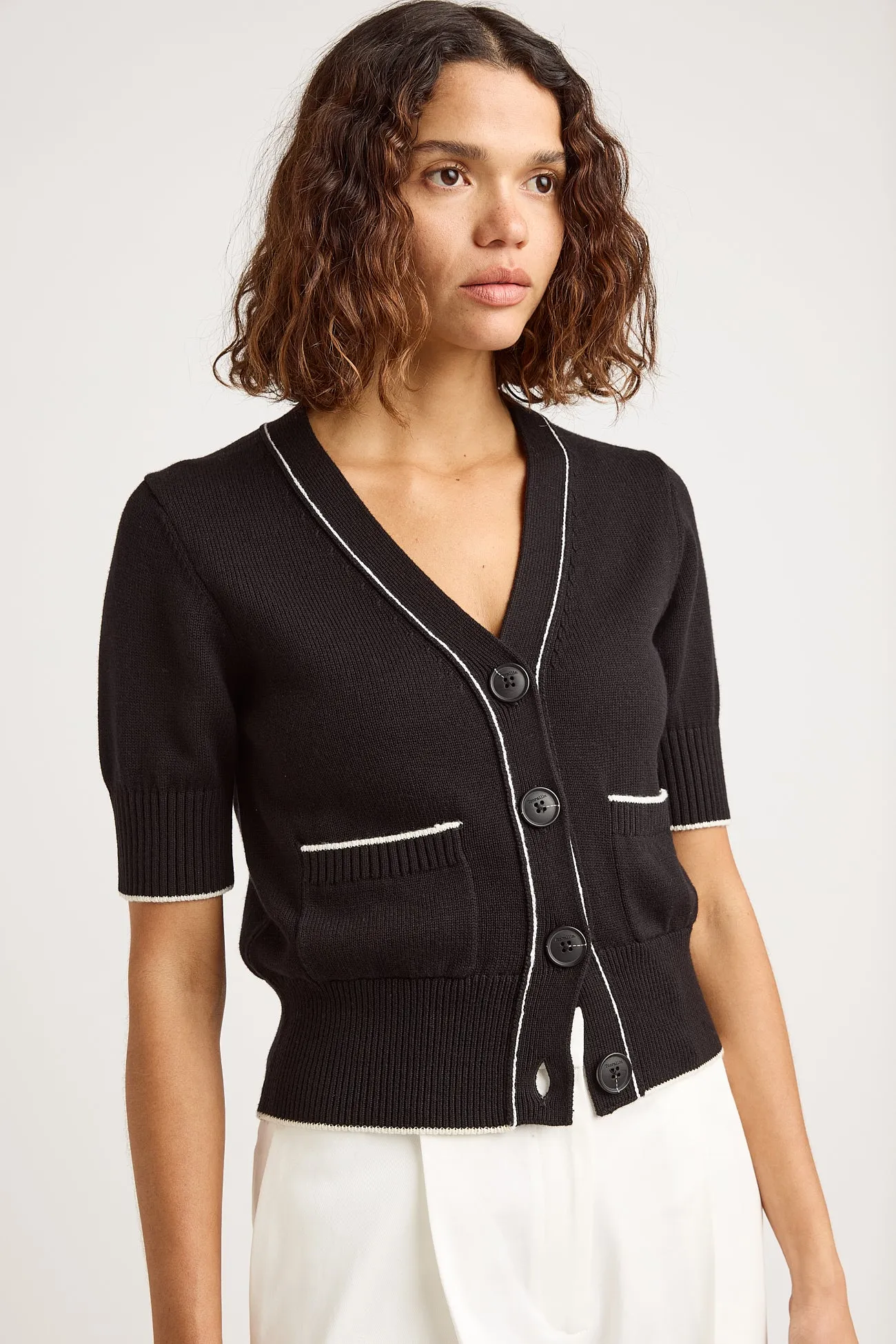 SHORT SLEEVE CARDIGAN