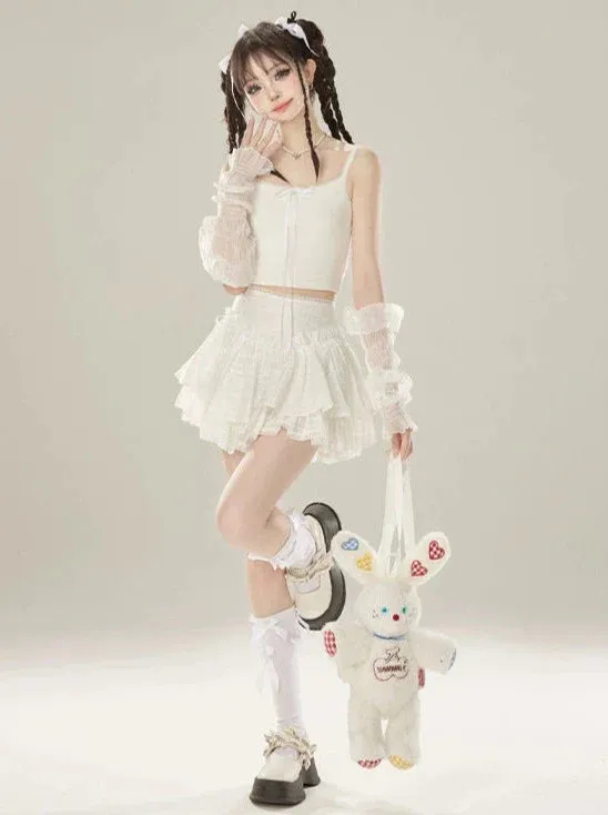 Skirt Lace White Cake