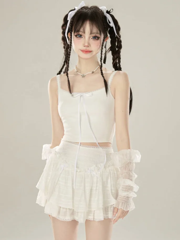 Skirt Lace White Cake