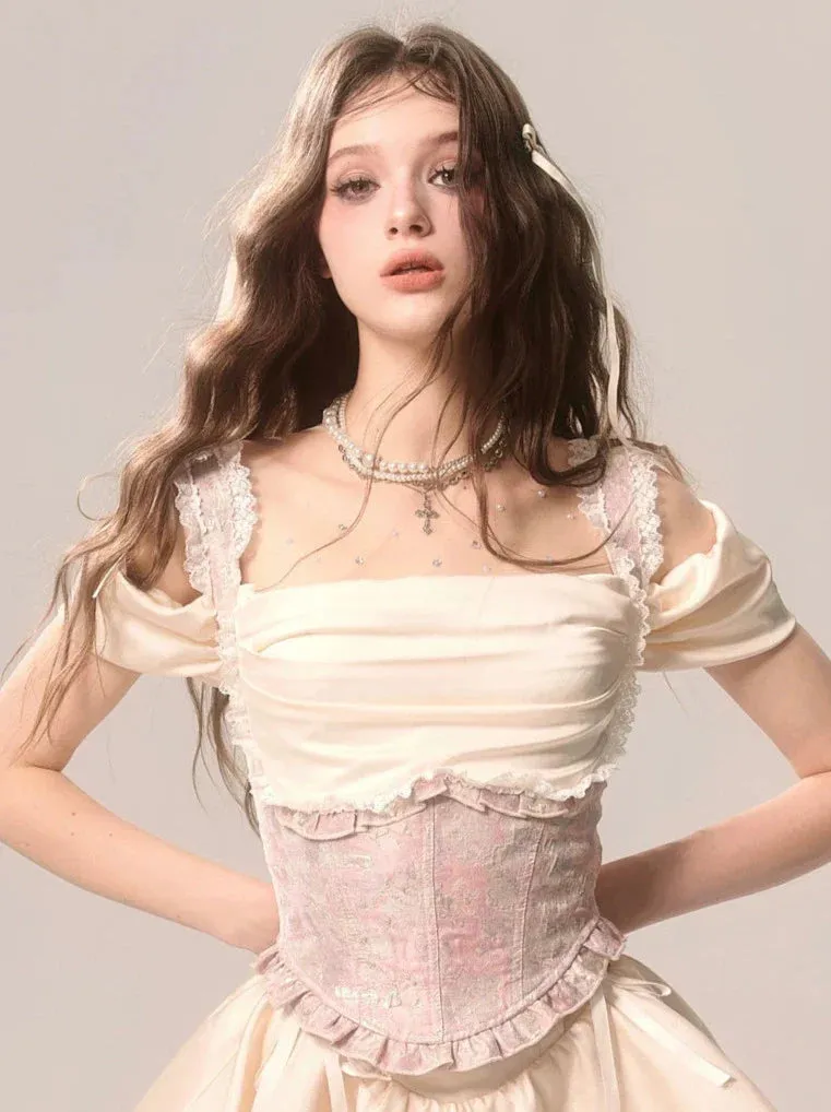 Suspender Skirt Niche Cake Romantic Lace Top French