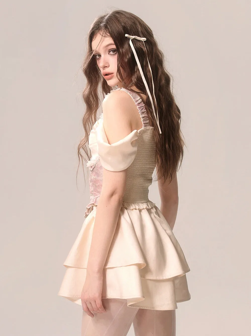 Suspender Skirt Niche Cake Romantic Lace Top French