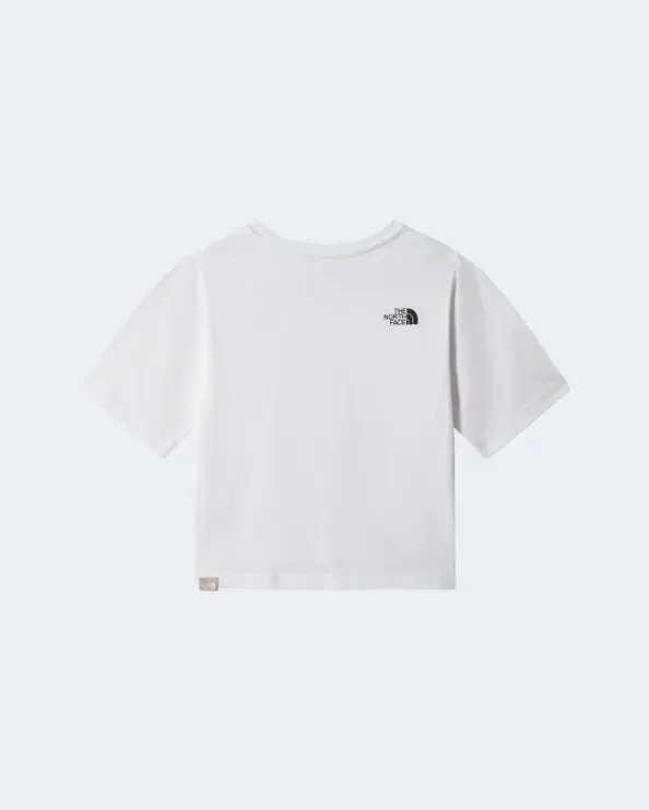 The North Face Simple Dome Cropped Girls Lifestyle T-Shirt White