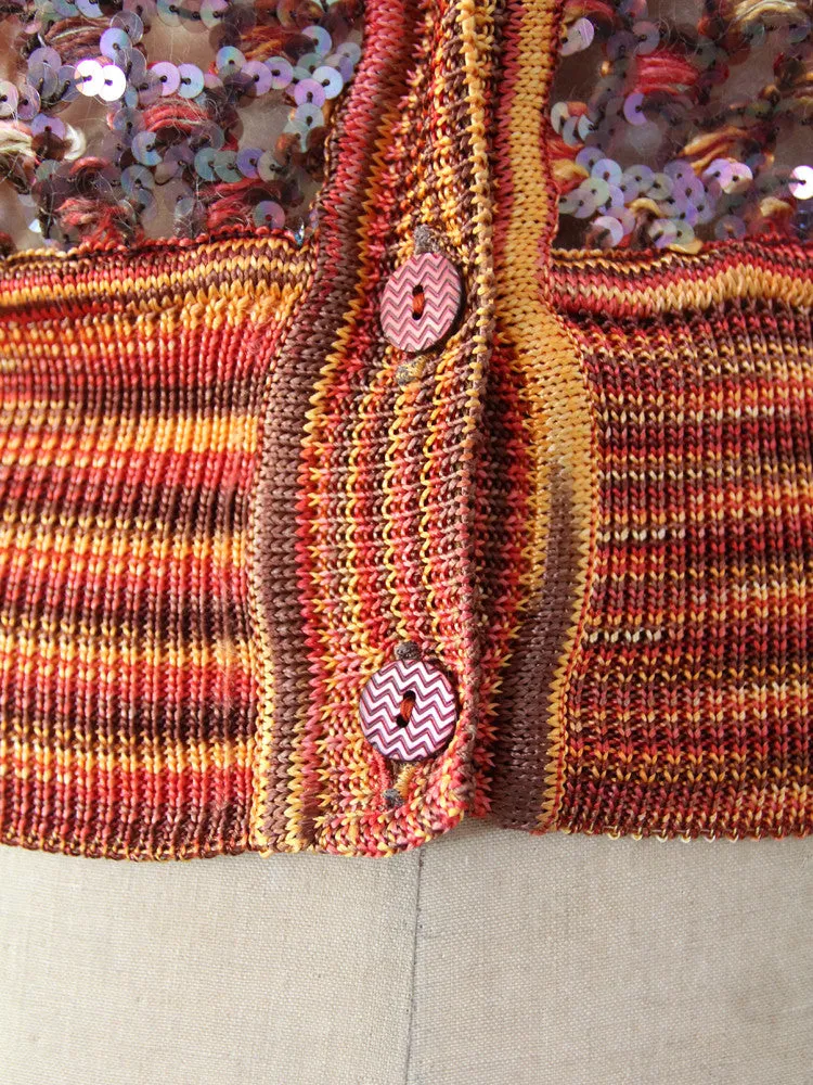vintage sequin cardigan